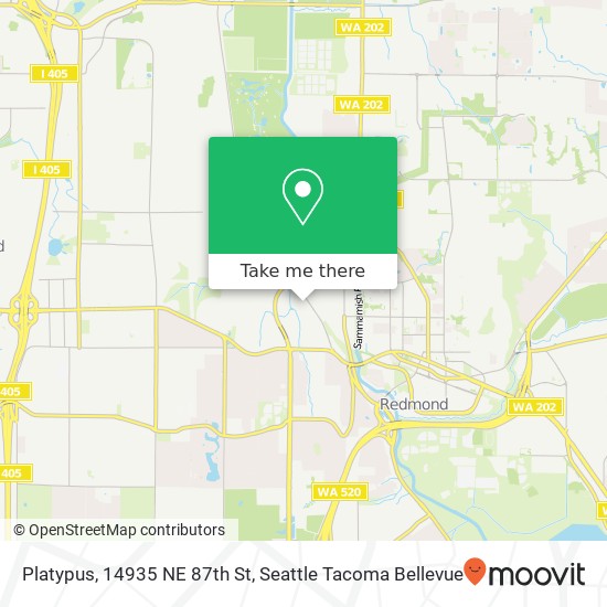 Mapa de Platypus, 14935 NE 87th St