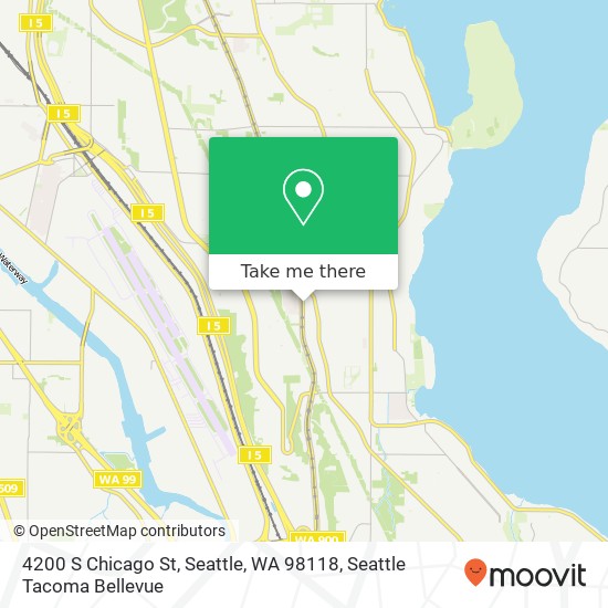 Mapa de 4200 S Chicago St, Seattle, WA 98118