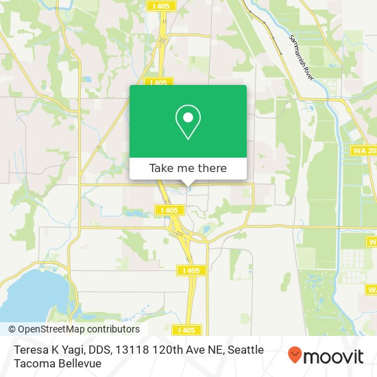 Mapa de Teresa K Yagi, DDS, 13118 120th Ave NE