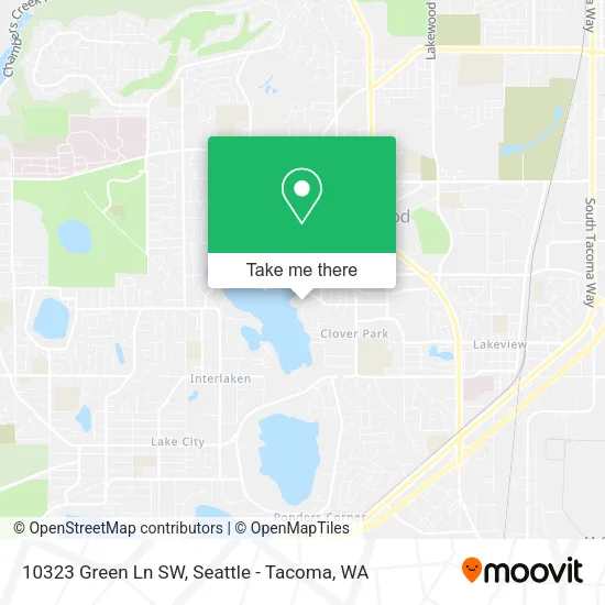 10323 Green Ln SW map