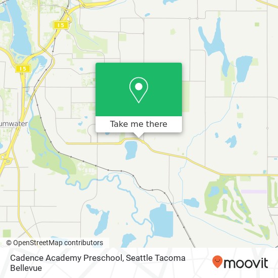 Mapa de Cadence Academy Preschool, 2222 Yelm Hwy SE