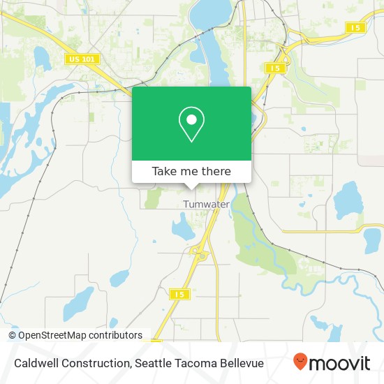 Caldwell Construction map