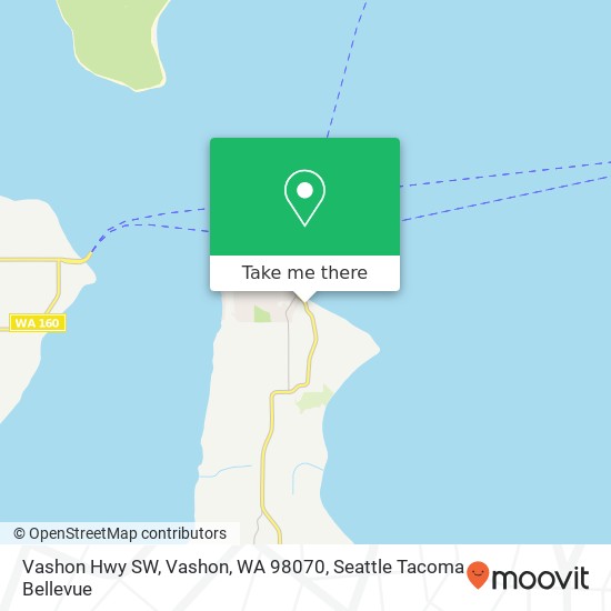 Vashon Hwy SW, Vashon, WA 98070 map