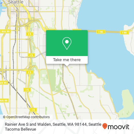 Mapa de Rainier Ave S and Walden, Seattle, WA 98144