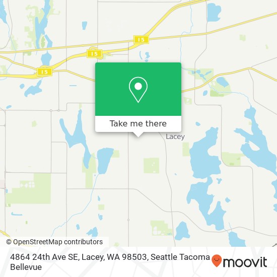 Mapa de 4864 24th Ave SE, Lacey, WA 98503