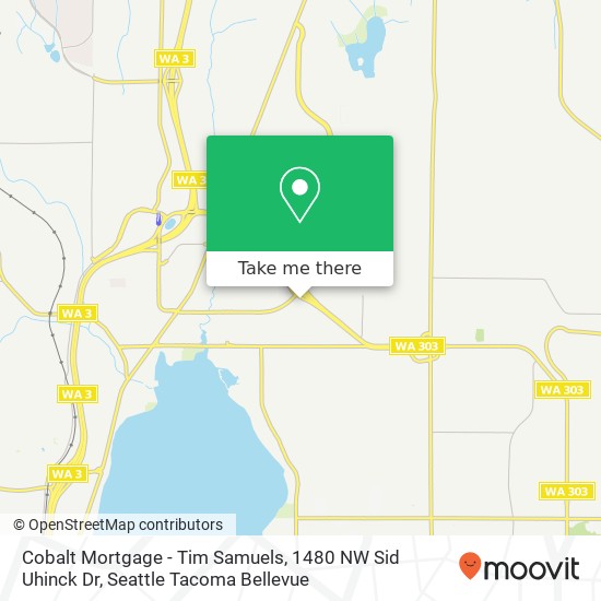 Mapa de Cobalt Mortgage - Tim Samuels, 1480 NW Sid Uhinck Dr