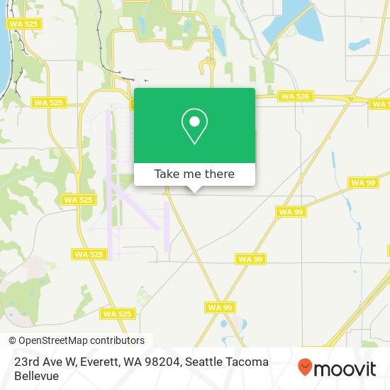 Mapa de 23rd Ave W, Everett, WA 98204