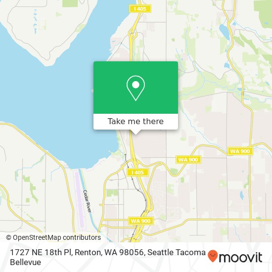 1727 NE 18th Pl, Renton, WA 98056 map