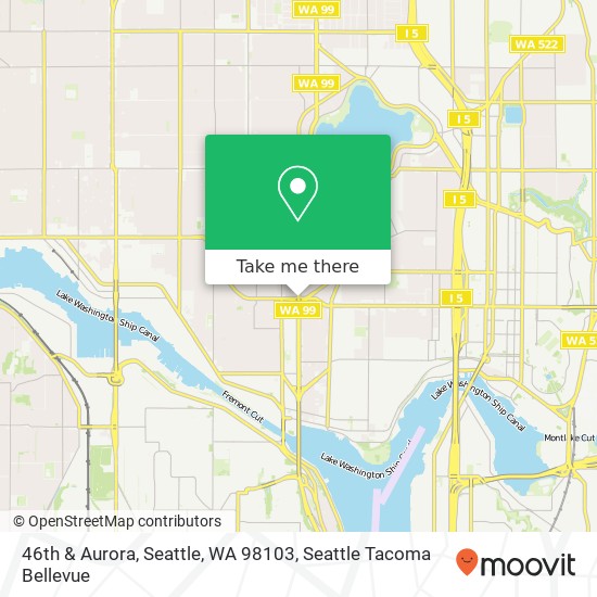 Mapa de 46th & Aurora, Seattle, WA 98103