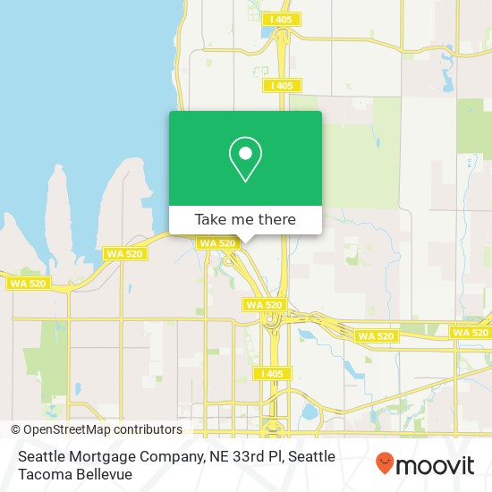 Mapa de Seattle Mortgage Company, NE 33rd Pl