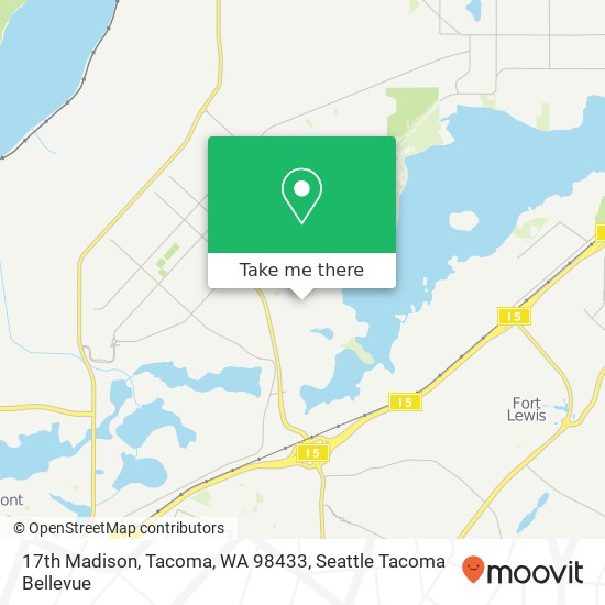 Mapa de 17th Madison, Tacoma, WA 98433