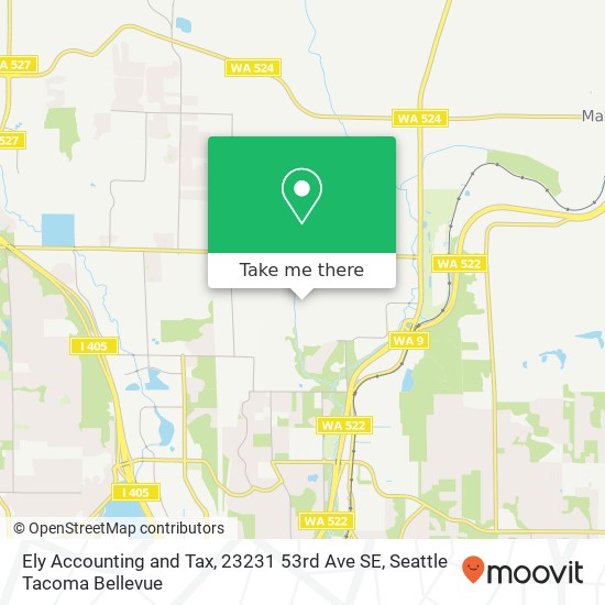 Ely Accounting and Tax, 23231 53rd Ave SE map