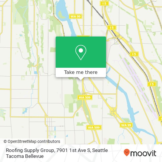 Mapa de Roofing Supply Group, 7901 1st Ave S