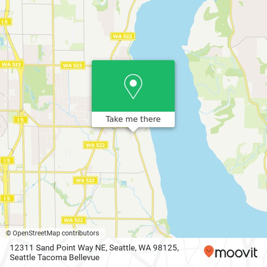 12311 Sand Point Way NE, Seattle, WA 98125 map