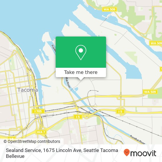 Mapa de Sealand Service, 1675 Lincoln Ave