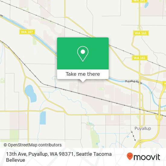 Mapa de 13th Ave, Puyallup, WA 98371