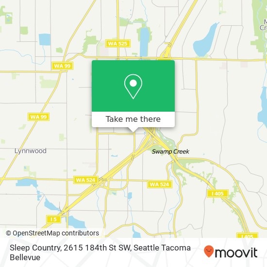 Mapa de Sleep Country, 2615 184th St SW