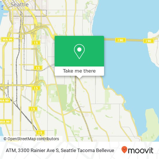 Mapa de ATM, 3300 Rainier Ave S