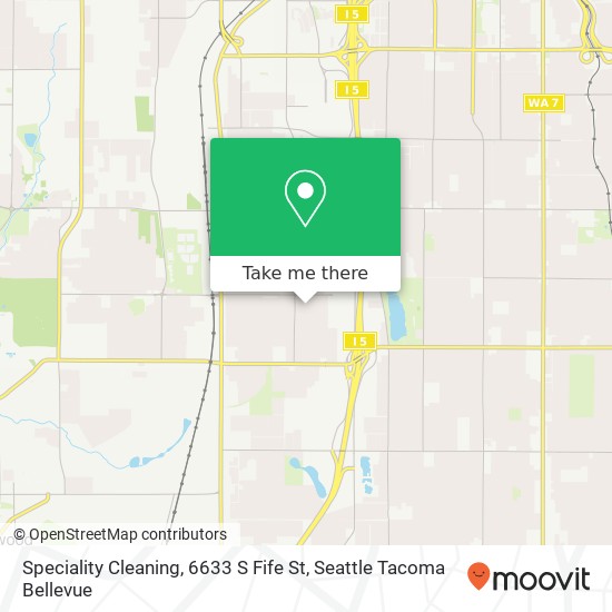 Mapa de Speciality Cleaning, 6633 S Fife St