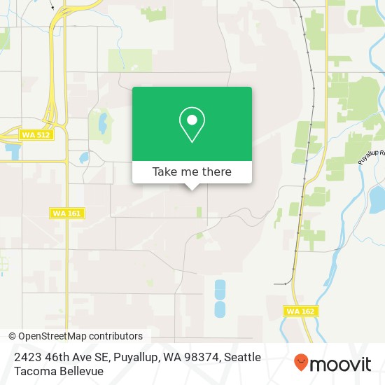 Mapa de 2423 46th Ave SE, Puyallup, WA 98374