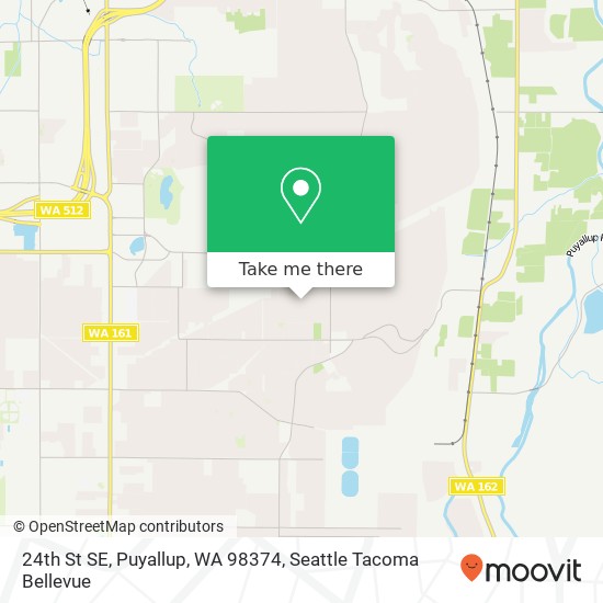 Mapa de 24th St SE, Puyallup, WA 98374