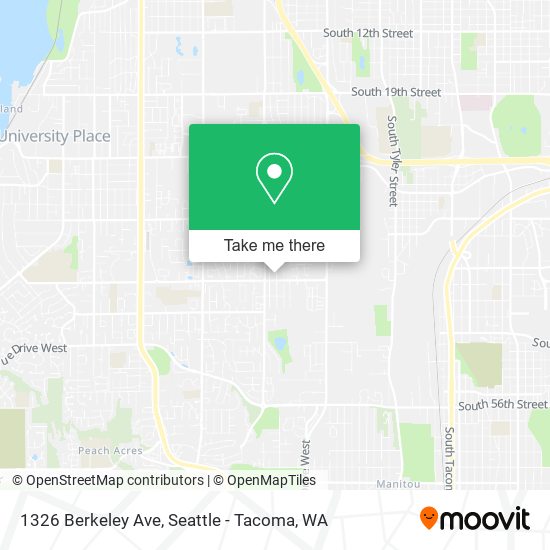 Mapa de 1326 Berkeley Ave