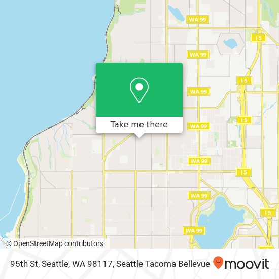 95th St, Seattle, WA 98117 map