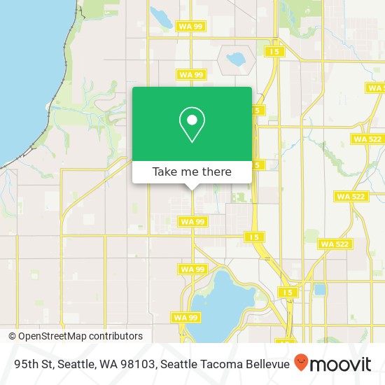 Mapa de 95th St, Seattle, WA 98103