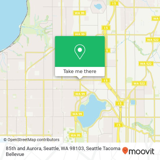 Mapa de 85th and Aurora, Seattle, WA 98103