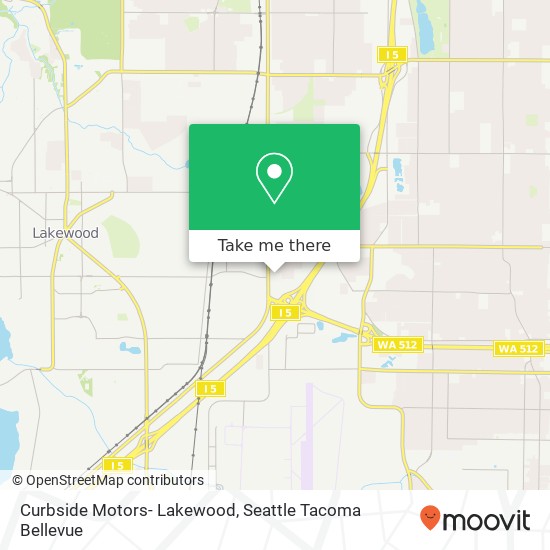 Curbside Motors- Lakewood map