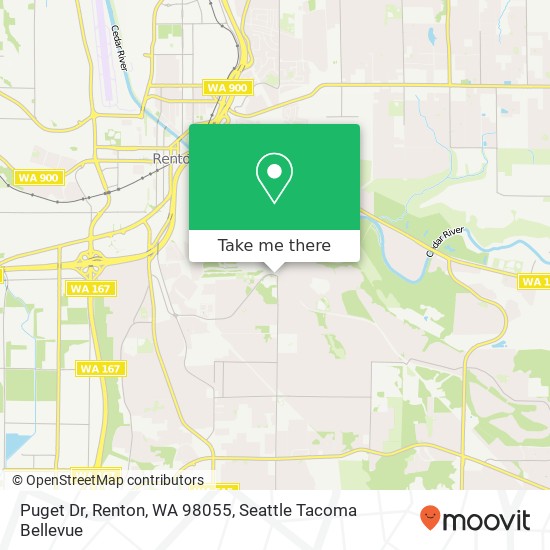 Puget Dr, Renton, WA 98055 map