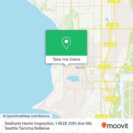 Seahurst Home Inspection, 14628 20th Ave SW map