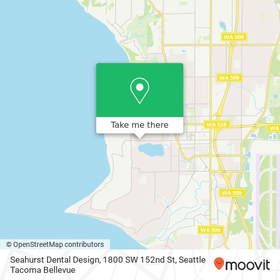 Seahurst Dental Design, 1800 SW 152nd St map