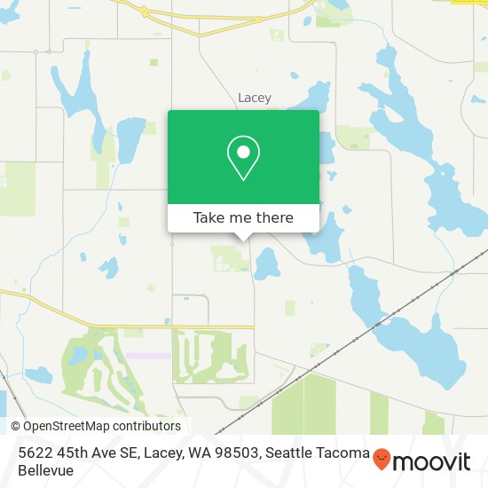 Mapa de 5622 45th Ave SE, Lacey, WA 98503