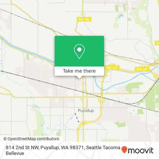 Mapa de 814 2nd St NW, Puyallup, WA 98371