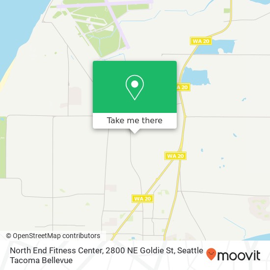 Mapa de North End Fitness Center, 2800 NE Goldie St