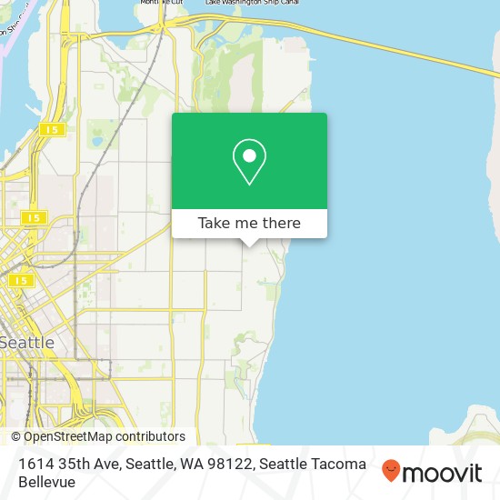Mapa de 1614 35th Ave, Seattle, WA 98122