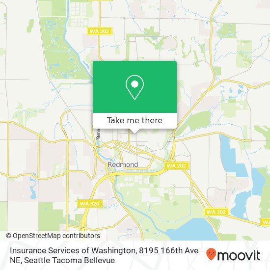 Mapa de Insurance Services of Washington, 8195 166th Ave NE