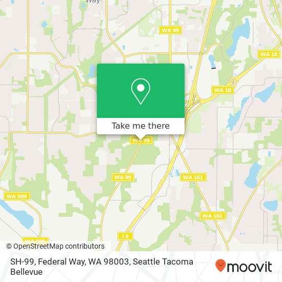 Mapa de SH-99, Federal Way, WA 98003