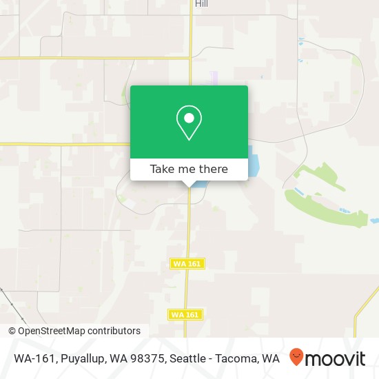 Mapa de WA-161, Puyallup, WA 98375