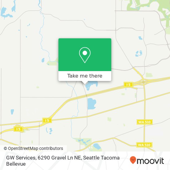 Mapa de GW Services, 6290 Gravel Ln NE