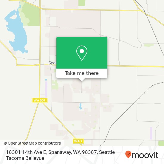 18301 14th Ave E, Spanaway, WA 98387 map