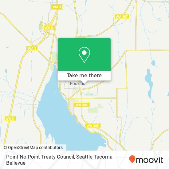 Mapa de Point No Point Treaty Council