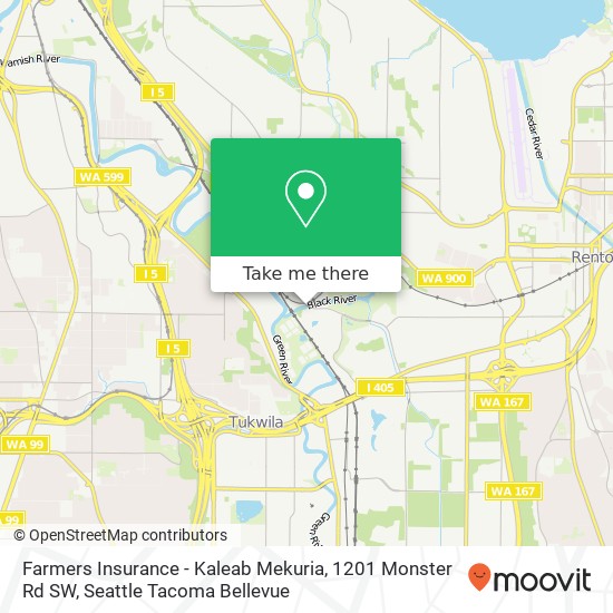 Farmers Insurance - Kaleab Mekuria, 1201 Monster Rd SW map