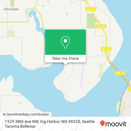 1529 38th Ave NW, Gig Harbor, WA 98335 map