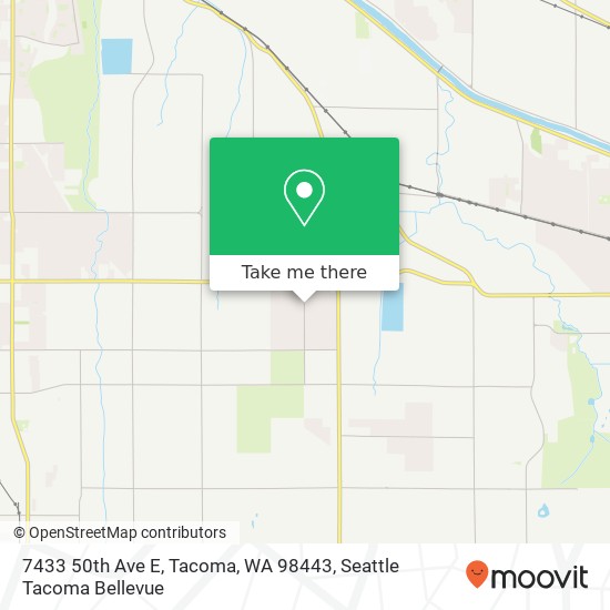 Mapa de 7433 50th Ave E, Tacoma, WA 98443