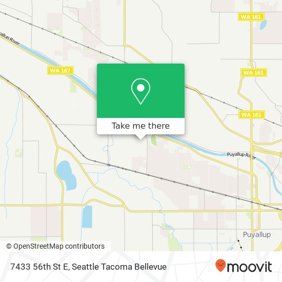 Mapa de 7433 56th St E, Puyallup, WA 98371