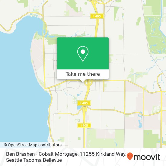 Ben Brashen - Cobalt Mortgage, 11255 Kirkland Way map