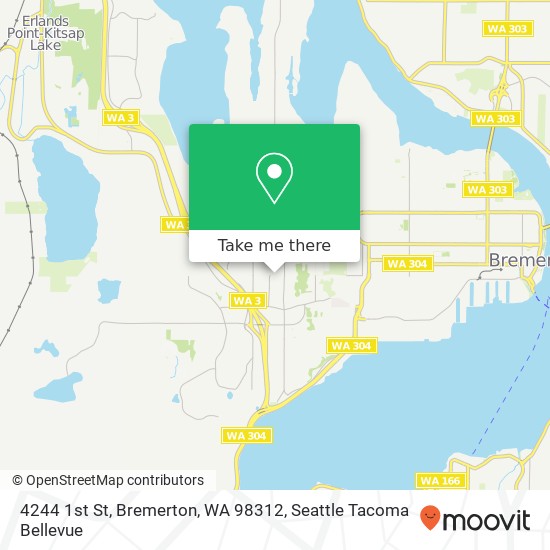 Mapa de 4244 1st St, Bremerton, WA 98312