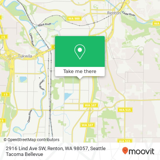 2916 Lind Ave SW, Renton, WA 98057 map